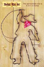 Roping Cowboy ~ Country Folk Art